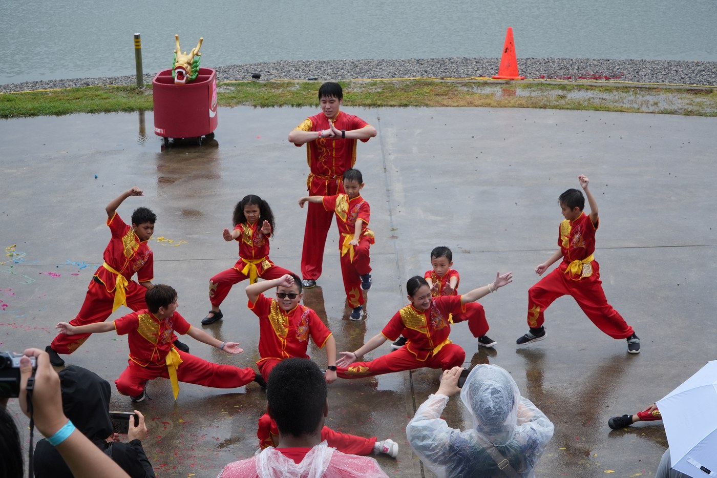 Dragon boat festival wushu performance at Lake Lanier